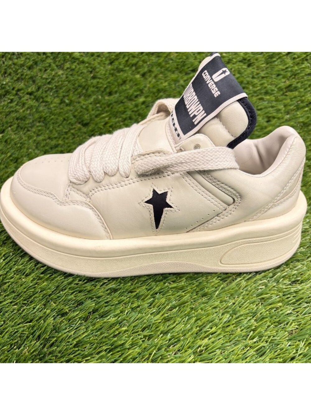Converse Rick Owens X Drkshdw Turbowpn Low Womens Size 6 Athletic Shoes Sneakers - Picture 3 of 9